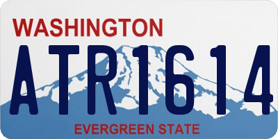 WA license plate ATR1614