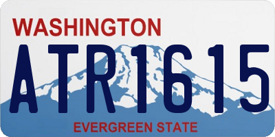 WA license plate ATR1615