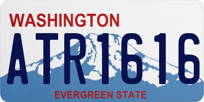 WA license plate ATR1616