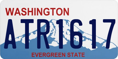 WA license plate ATR1617