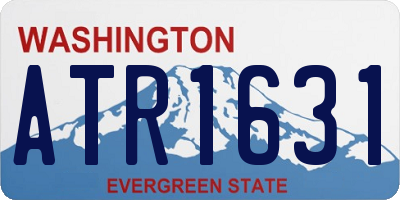 WA license plate ATR1631