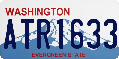 WA license plate ATR1633