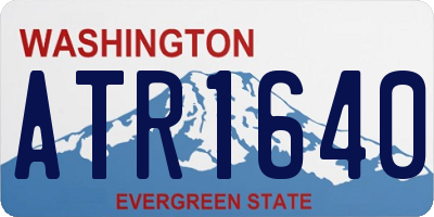 WA license plate ATR1640