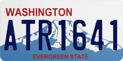 WA license plate ATR1641