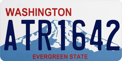 WA license plate ATR1642