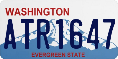 WA license plate ATR1647