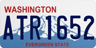 WA license plate ATR1652