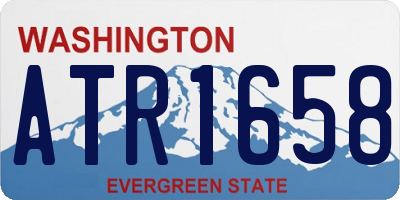 WA license plate ATR1658