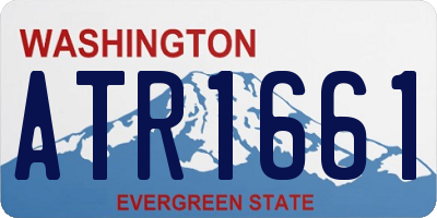WA license plate ATR1661