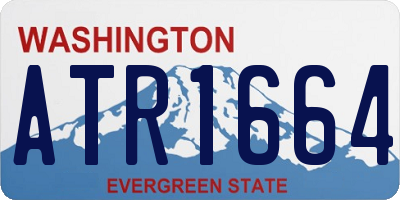 WA license plate ATR1664