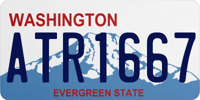 WA license plate ATR1667