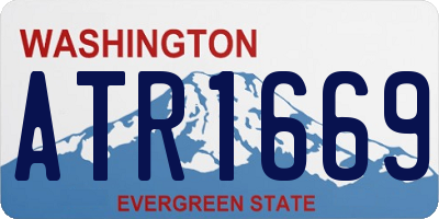 WA license plate ATR1669