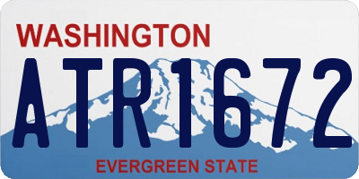WA license plate ATR1672
