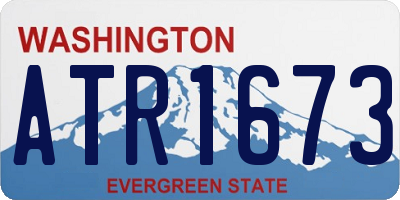 WA license plate ATR1673