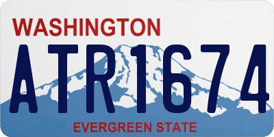 WA license plate ATR1674