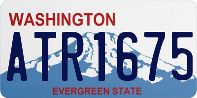 WA license plate ATR1675