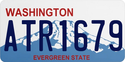 WA license plate ATR1679
