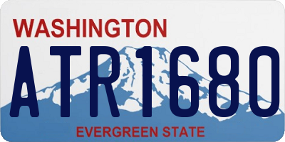 WA license plate ATR1680