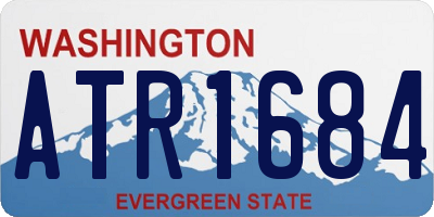 WA license plate ATR1684
