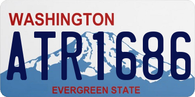 WA license plate ATR1686