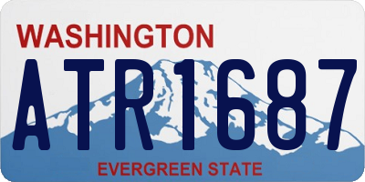 WA license plate ATR1687