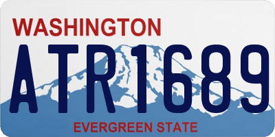 WA license plate ATR1689