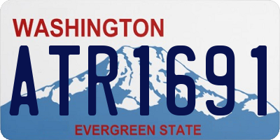 WA license plate ATR1691