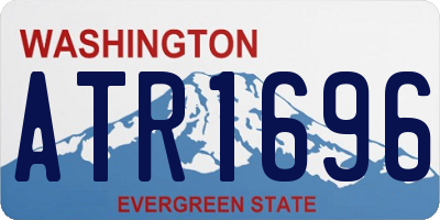 WA license plate ATR1696