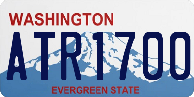 WA license plate ATR1700