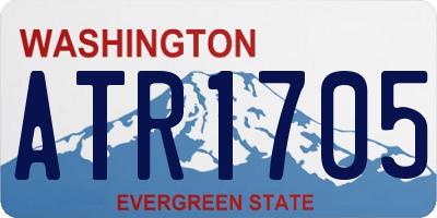 WA license plate ATR1705