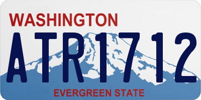 WA license plate ATR1712