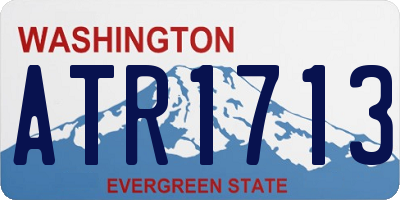 WA license plate ATR1713