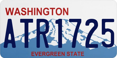 WA license plate ATR1725