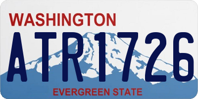 WA license plate ATR1726