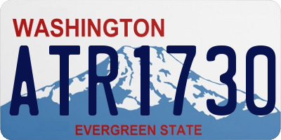 WA license plate ATR1730