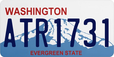 WA license plate ATR1731