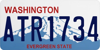 WA license plate ATR1734