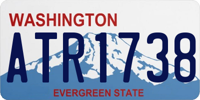 WA license plate ATR1738