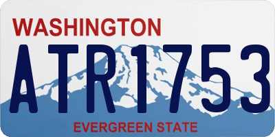 WA license plate ATR1753
