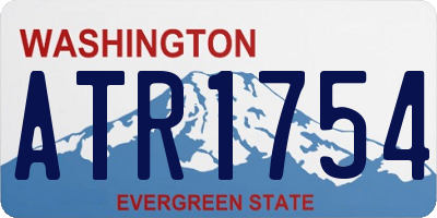 WA license plate ATR1754