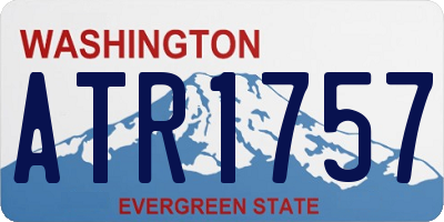 WA license plate ATR1757