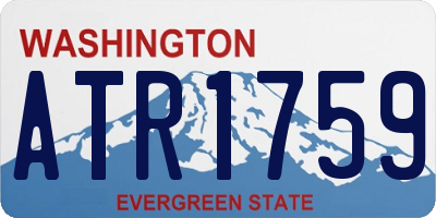 WA license plate ATR1759