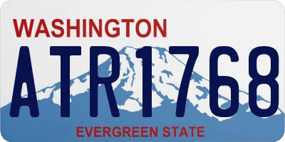 WA license plate ATR1768