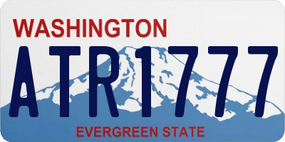 WA license plate ATR1777