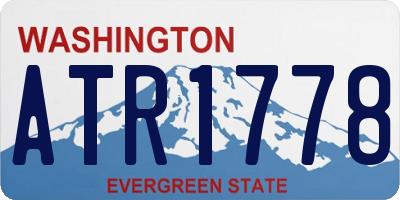 WA license plate ATR1778