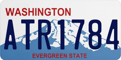 WA license plate ATR1784