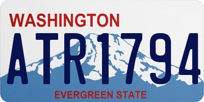 WA license plate ATR1794