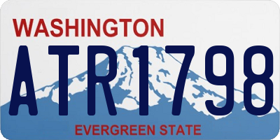 WA license plate ATR1798