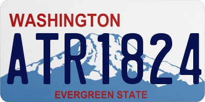 WA license plate ATR1824