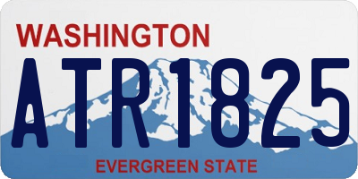 WA license plate ATR1825